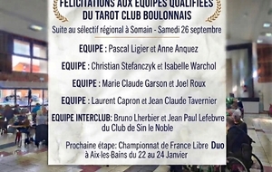 Sélectif Libre Duo du 26 septembre