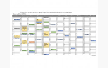 Agenda 2026 Tournois Taropale