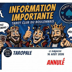Notre Taropale du 16 août est annulé