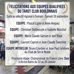Sélectif Libre Duo du 26 septembre